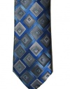 John Ashford Men's Neck Tie, Miami Geo, Navy