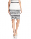 Calvin Klein Women's Marled Stripe Sweater Skirt