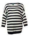 Lauren Ralph Lauren Women's Striped Boat Neck Dolman Sleeve Sweater