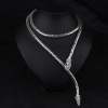 SunIfSnow Fashionable Accessories Snake Silver Golden Nightclub Party Necklace
