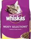 WHISKAS MEATY SELECTIONS Chicken and Turkey Flavors Dry Cat Food 6 Pounds