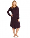 Hanro Women's Bronx Long Sleeve Button Front Gown