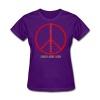 Peace Sign Love T Shirts Womens Cotton Short Sleeve Custom Printed T Shirts