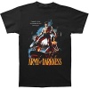 ARMY OF DARKNESS TRAPPED IN TIME Licensed Men's S/S Black T-Shirt