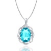 OsianaFall in LoveCZ Crystal Pendant Fashion Women's Necklace With Swarovski Elements 18