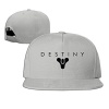 MaNeg Destiny Logo Unisex Fashion Cool Adjustable Snapback Baseball Cap Hat One Size Ash
