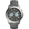 Fossil Men's FS5183 Grant Chronograph Gunmetal/Black Leather Watch