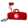 NCAA Alabama Crimson Tide Scorch Earbuds with Bud Bag