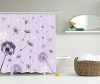 Dandelion Shower Curtain Colorful Flying in the Wind Flowers Thistle Botanical Prints Top Quality Home Accent and Bathroom Decorations for Chic Elegant Villa Decor with Woven - Purple Lilac-