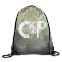 BYDHX Kid Cudi Logo Drawstring Backpack Bag White