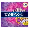 Tampax Radiant Plastic Tampons, Regular Absorbency, Unscented, 32 Count