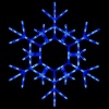 36 LED Folding Blue Snowflake Motif