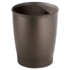 InterDesign Kent Bathware, Wastebasket Trash Can for Bathroom, Kitchen, Office - Bronze