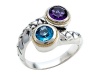 Balissima By Effy Collection Amethyst and Blue Topaz Ring
