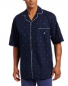 Nautica Men's Woven J-Class Camp Pajama Shirt