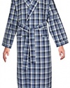 Robes King Classical Sleepwear Men's Woven Shawl Collar Robe,