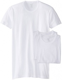 2(x)ist Men's 3 Pack Slim Fit Crew T-Shirt, White, Large