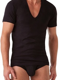 2(x)ist Men's Pima Cotton Slim Fit Crew T-Shirt, Black, Large