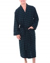 Del Rossa Men's Flannel Robe, Soft Cotton Bathrobe