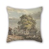 Elegancebeauty Oil Painting Paul Sandby - The Woodyard, Great Windsor Park Pillow Shams ,best For Outdoor,indoor,club,office,husband,dance Room 16 X 16 Inches / 40 By 40 Cm(double Sides)