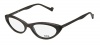 Ogi 7134 Womens/Ladies Optical Unique Design Cat Eye Full-rim Eyeglasses/Spectacles (49-17-140, Brown Wood)
