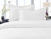 Solid White 300 Thread Count Full/Queen Size 3PC Duvet Cover Set 100 % Cotton with button enclosure