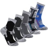 YUEDGE 5Pack Men's Antiskid Wicking Outdoor Multi Performance Hiking Cushion Socks