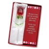 Forever Rose - Valentines Day or Special Occasion - Say I Love You with this Handmade Glass Roses with Love Poems 5 Boxed (RED, 1)