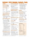 Microsoft Outlook 2010 Calendar, Contacts, Tasks Quick Reference Guide (Cheat Sheet of Instructions, Tips & Shortcuts - Laminated Card)