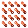 Bluecell 16Pcs Red Color Aluminum Guyline Cord Adjuster for Tent Camping Hiking Backpacking Picnic Shelter Shade Canopy Outdoor Activity