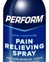 Perform Pain Relief Gel For Muscle Soreness, Post-Workout, Aches, Pains and Arthritis, 4 Ounce Spray