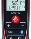Leica DISTO D2 New 330ft Laser Distance Measure with Bluetooth 4.0, Black/Red