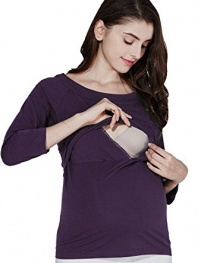 Sweet Mommy Maternity and Nursing Three-Quarter Sleeve Tee Shirt