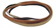 Mia Thin Elastic Headbands-Bra Strap Style Great For Pulling Back Hair Off Face! 6 Total: 2 Dark Brown, 1 Light Brown, 1 Beige, 2 White-One Size Fits All! (6 pieces per package)