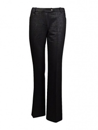 Calvin Klein Women's Metallic Modern Fit Dress Pants