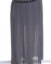 Michael Michael Kors Herringbone-Print Studded Midi Skirt Size 4