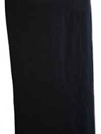 Eileen Fisher Full-length Straight Silk Georgette Crepe Skirt Black X-Small