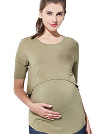 Sweet Mommy Maternity and Nursing Bamboo Layered Top