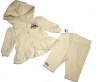 Ralph Lauren Baby Girls Hoodie Jacket & Fleece Pant Set Fleece Outfit 3 M