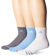 adidas Men's Cushioned Quarter Compression Socks (3-Pack)