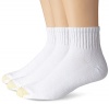 Gold Toe Men's Ultra Tec Quarter Three-Pack Extended Socks